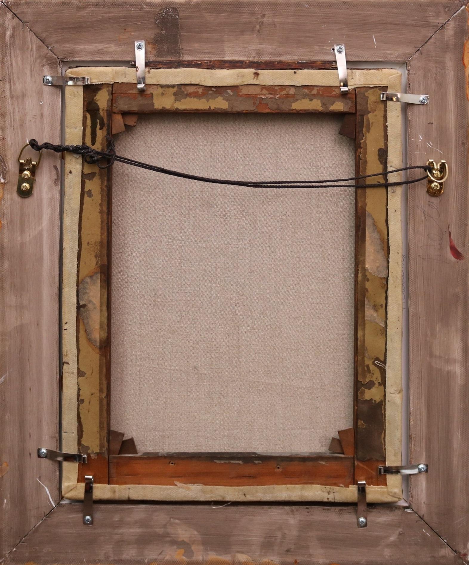 Charles I+I à Edgehill - Peinture à l'huile du XIXe siècle Scène de bataille de la guerre civile anglaise 6