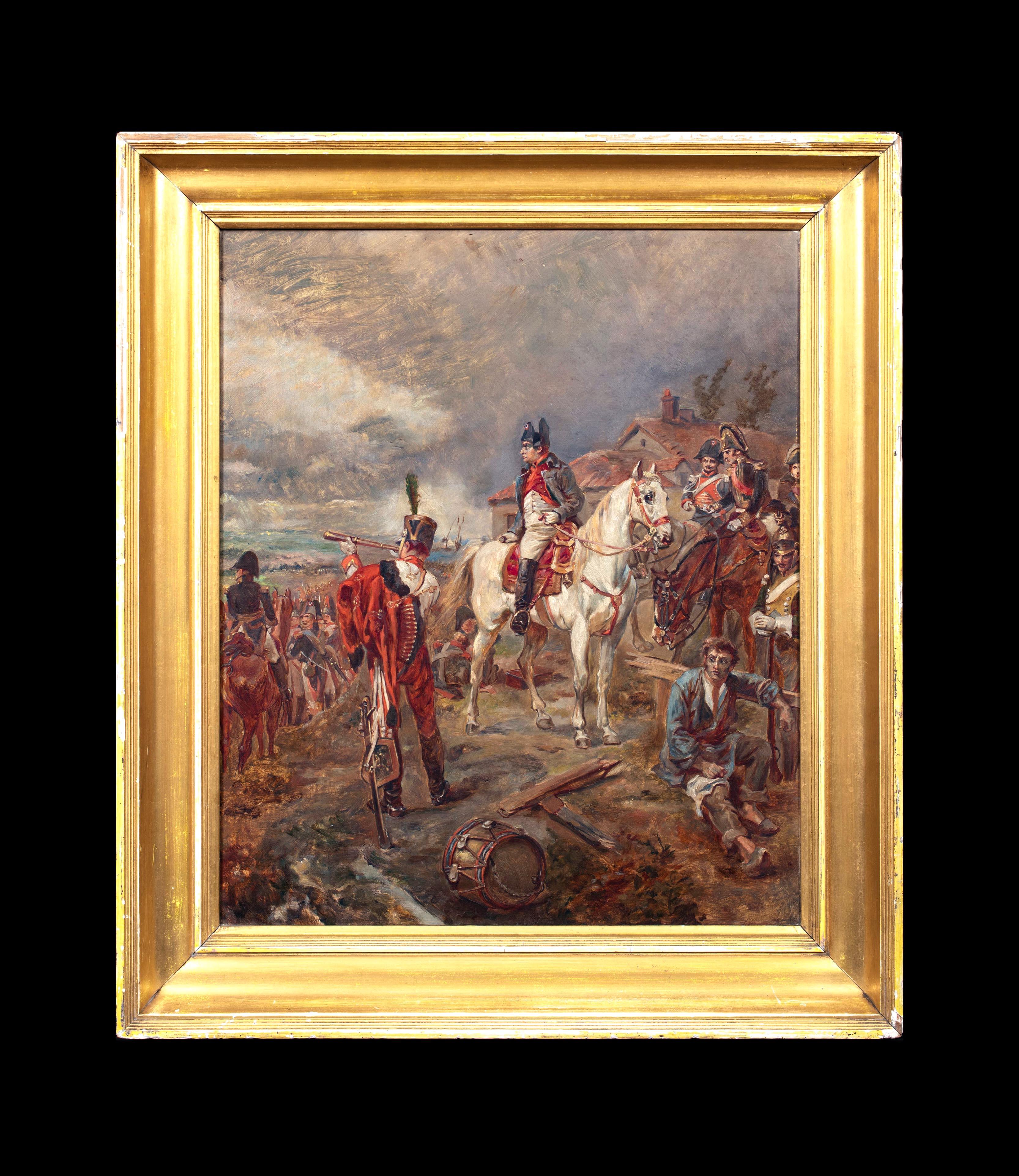 Napoleon At The Battle Of Waterloo, 19th Century  by Ernest CROFTS (1847-1911)  - Painting by Ernest Crofts