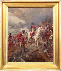 Napoleon At The Battle Of Waterloo, 19th Century  by Ernest CROFTS (1847-1911) 