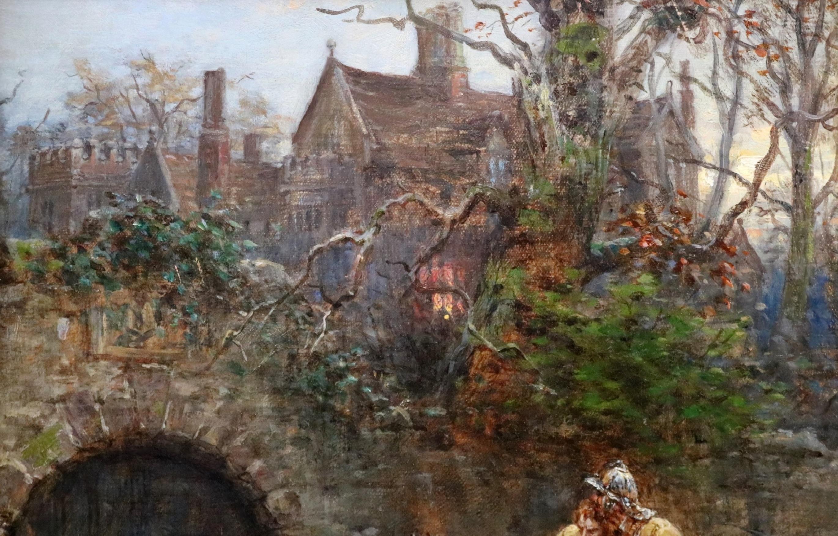 Le siège de Basing House, par Ernest Crofts RA (1847-1911). Le tableau, qui représente un émissaire parlementaire délivrant une sommation de se rendre pendant le siège le plus célèbre de la guerre civile anglaise, est signé par l'artiste et daté de