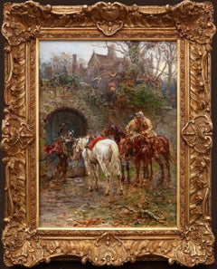 Siege of Basing House - English Civil War Oil Painting Cromwell King Charles I