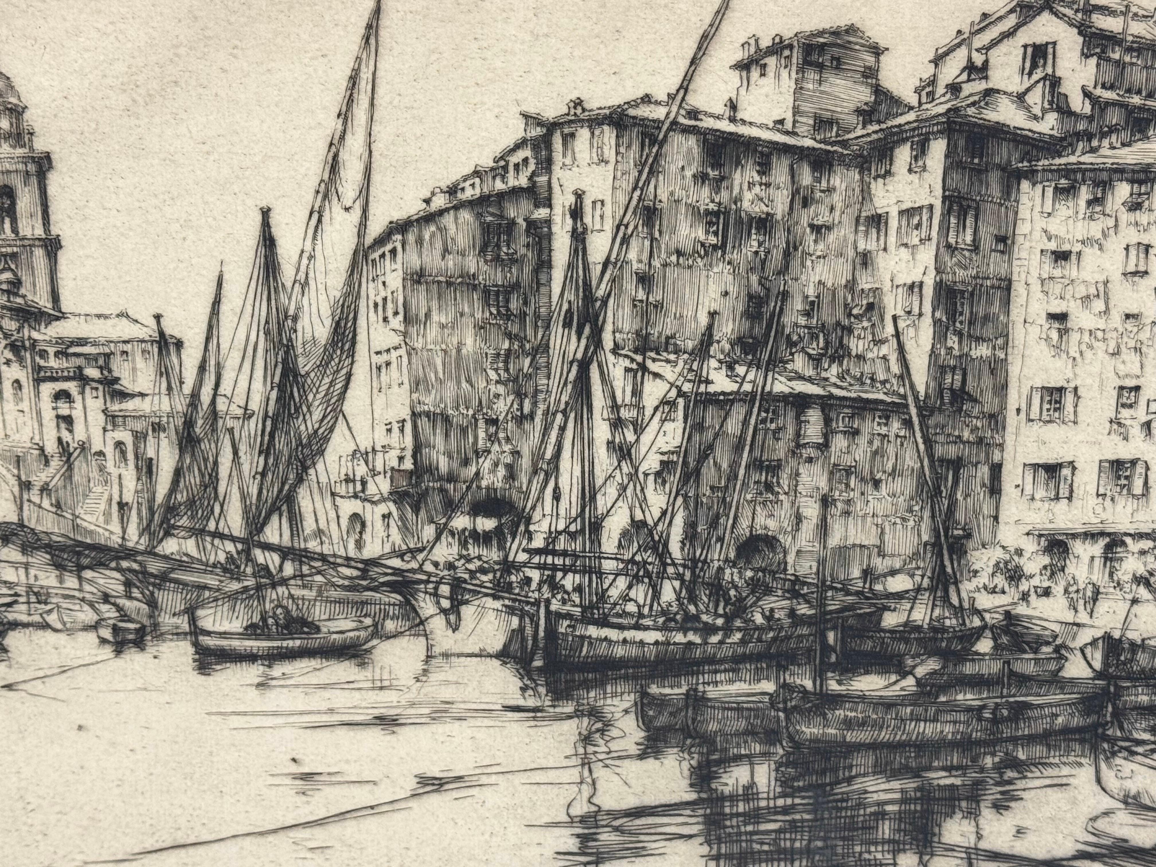 Ernest David Roth Early 20th Century Etching Titled 