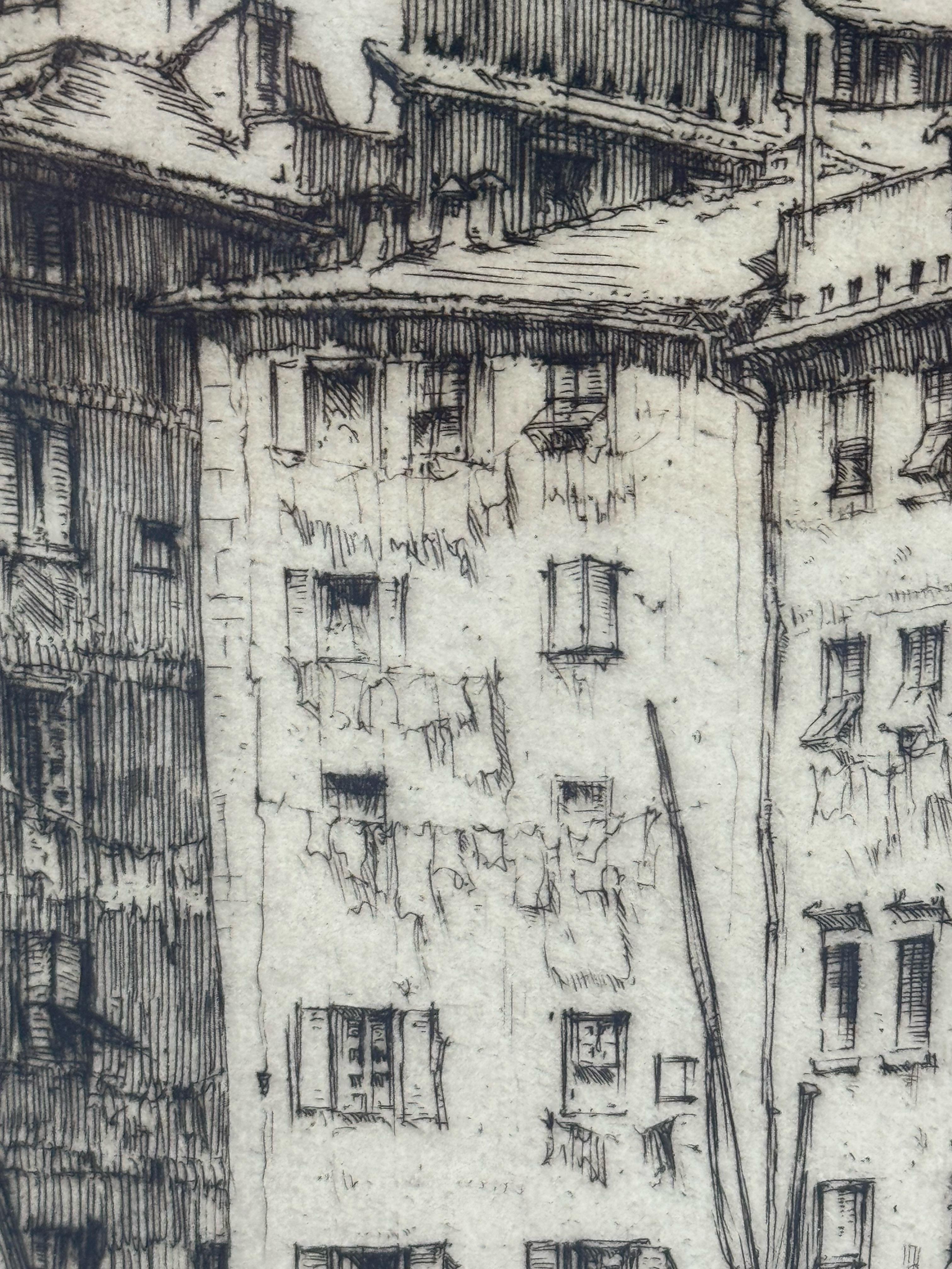 Ernest David Roth Early 20th Century Etching Titled 