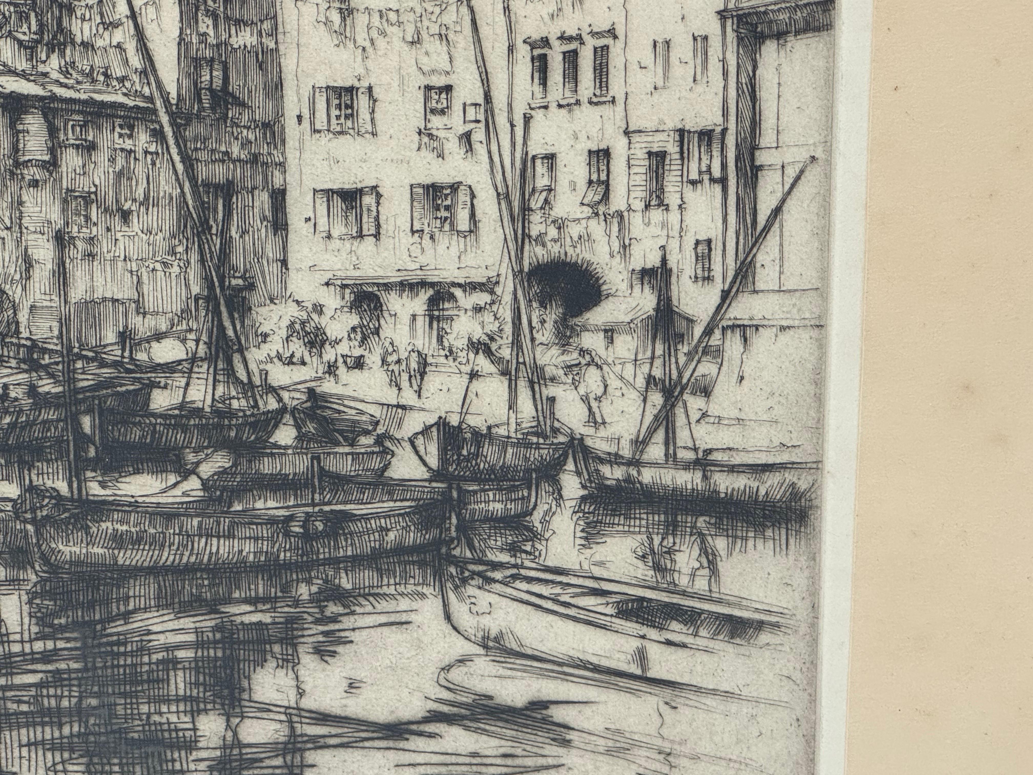 Ernest David Roth Early 20th Century Etching Titled 