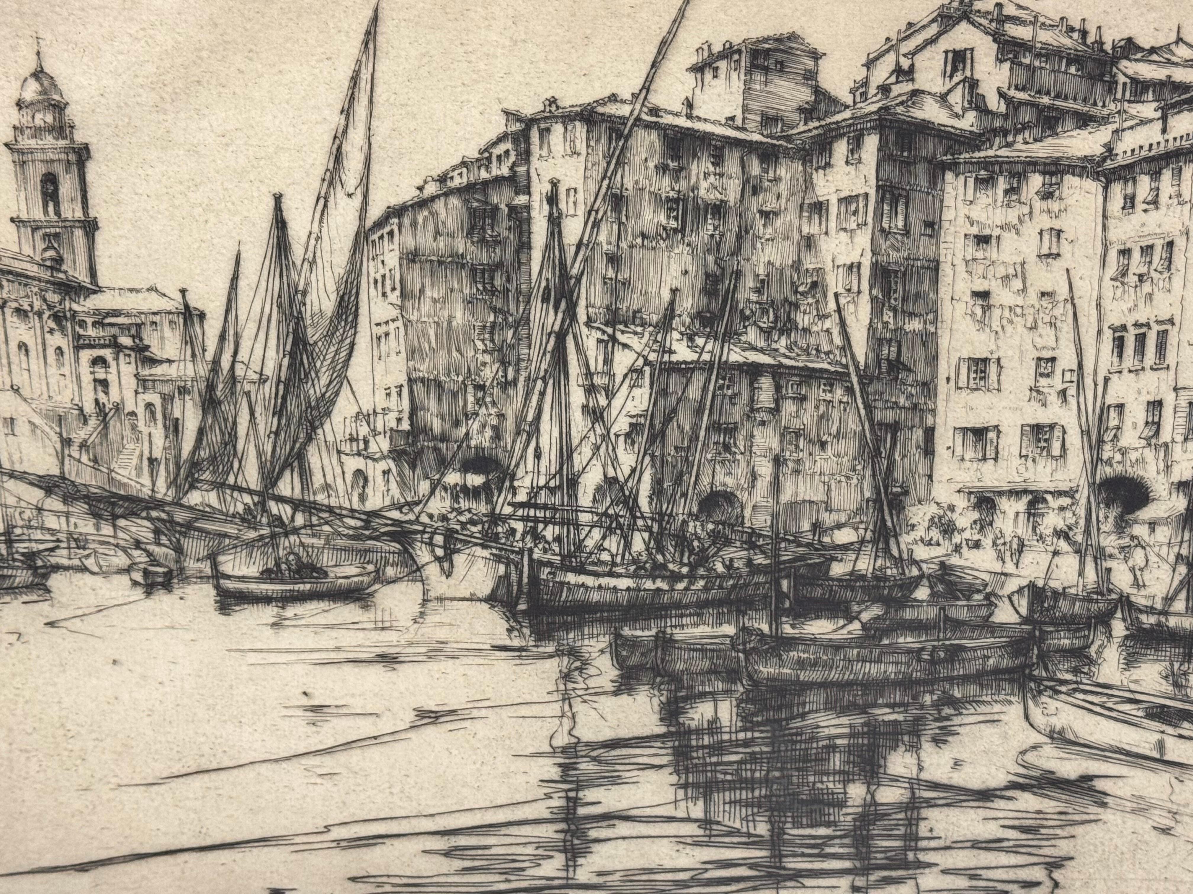 Ernest David Roth Early 20th Century Etching Titled 