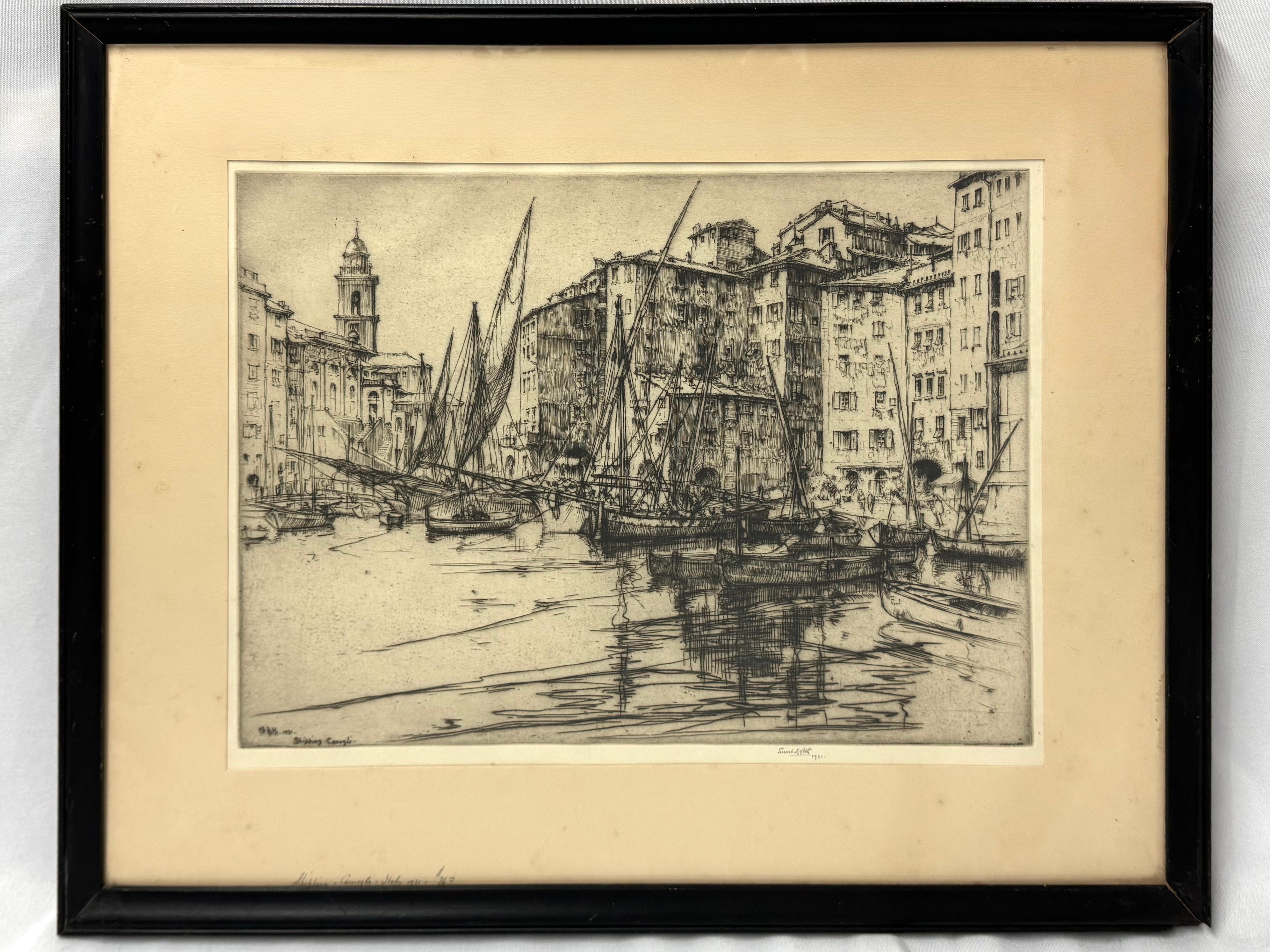 Ernest David Roth Early 20th Century Etching Titled 