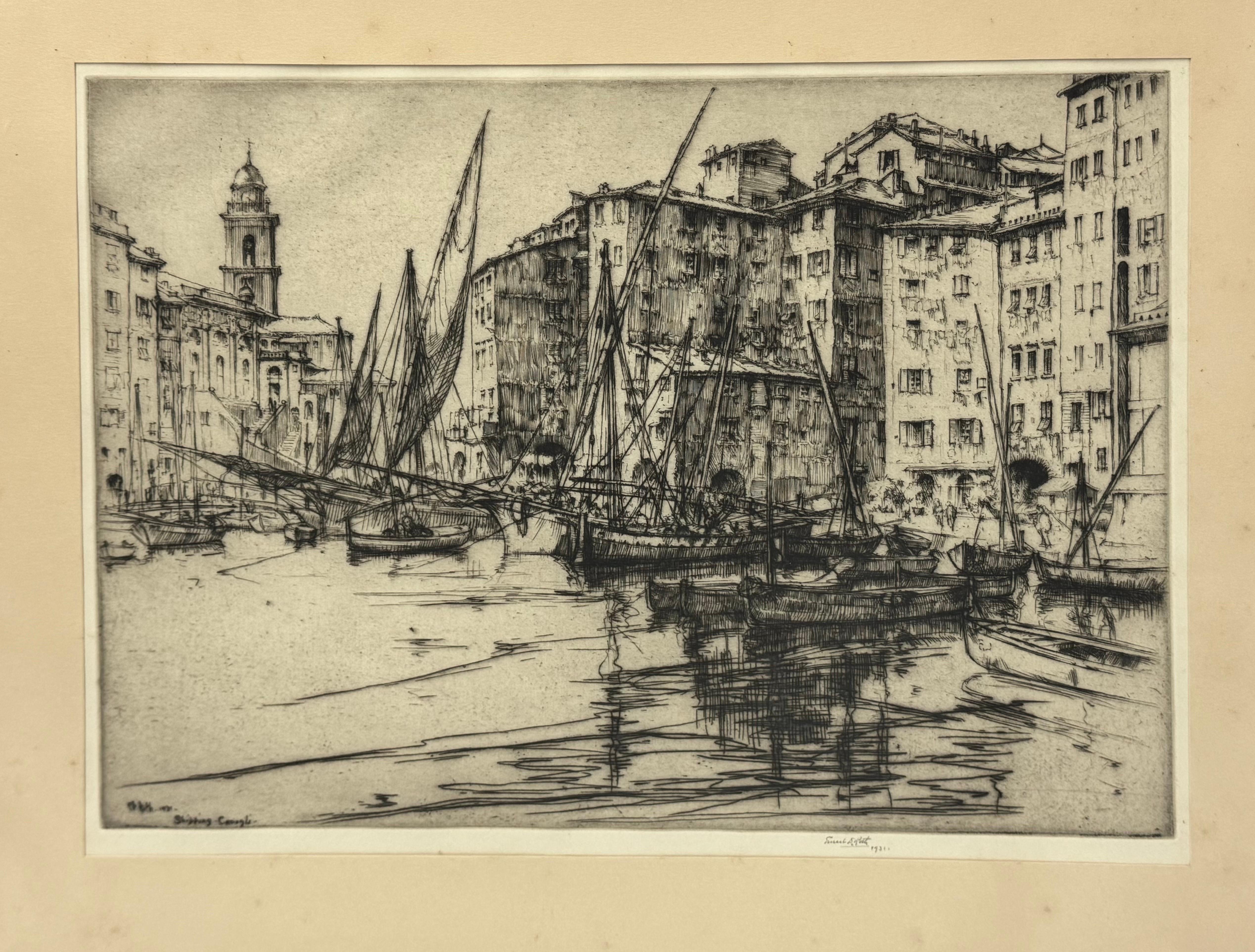 Ernest David Roth Early 20th Century Etching Titled 