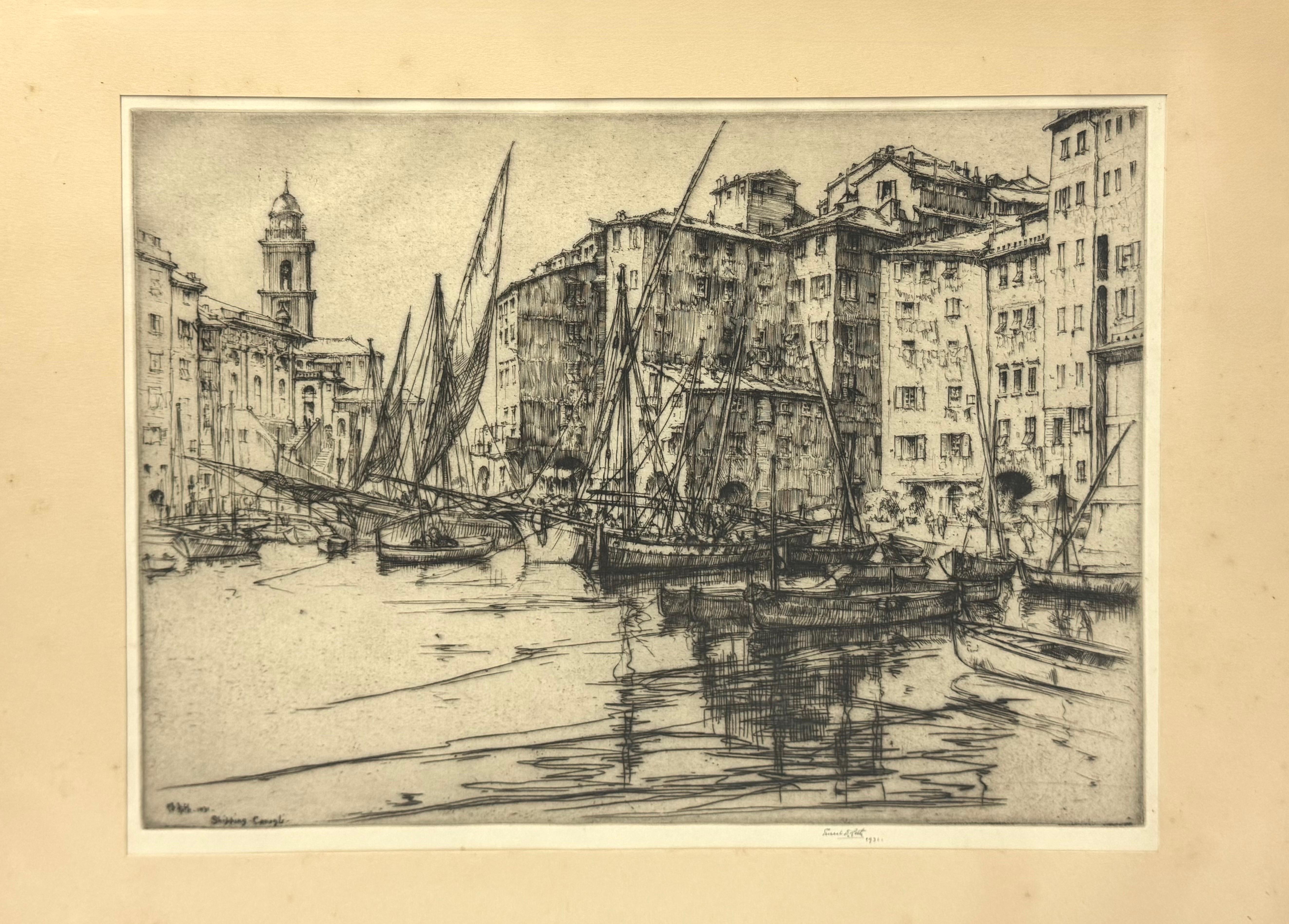 Paper Ernest David Roth Early 20th Century Etching Titled 