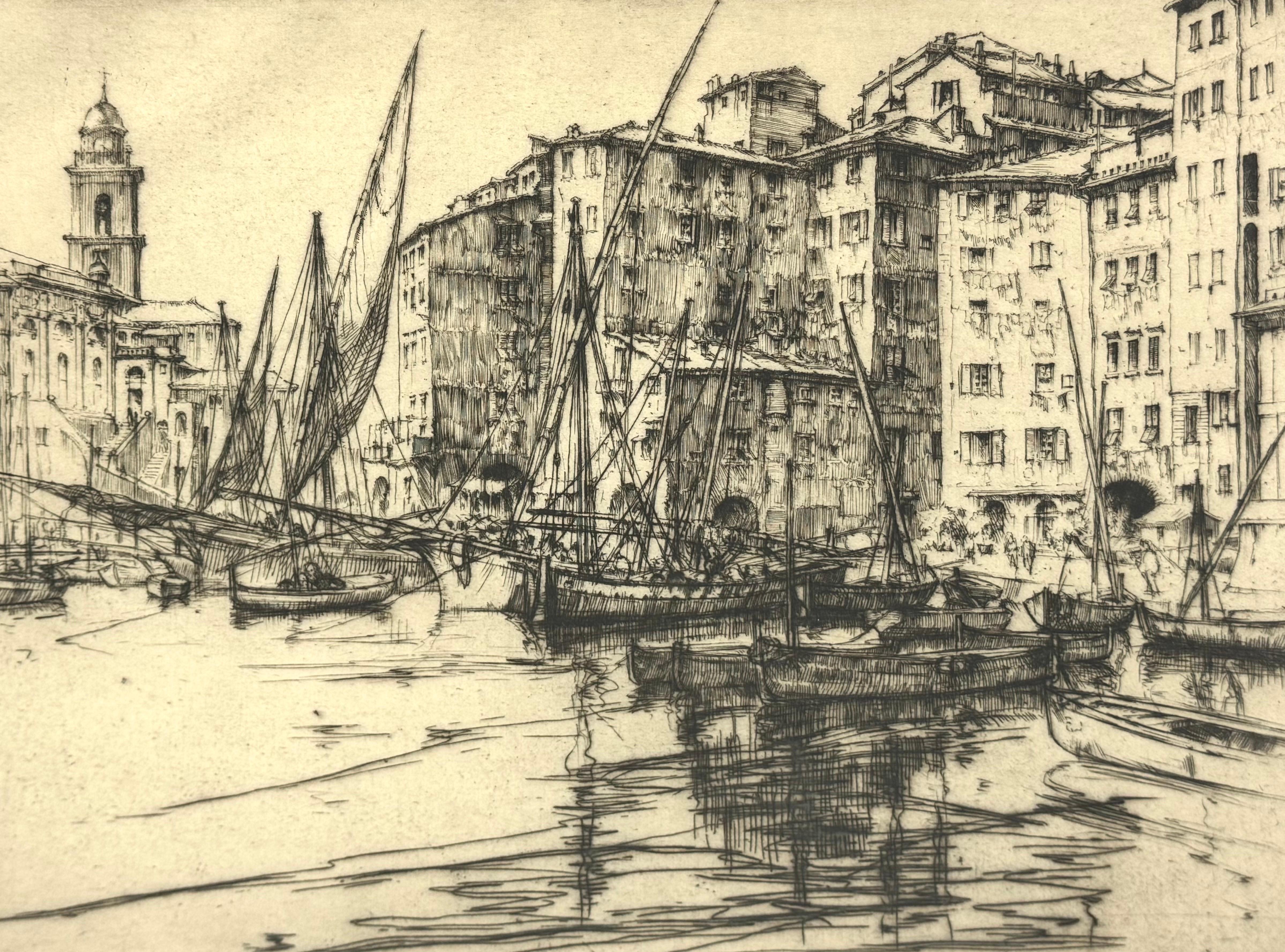 Ernest David Roth Early 20th Century Etching Titled 