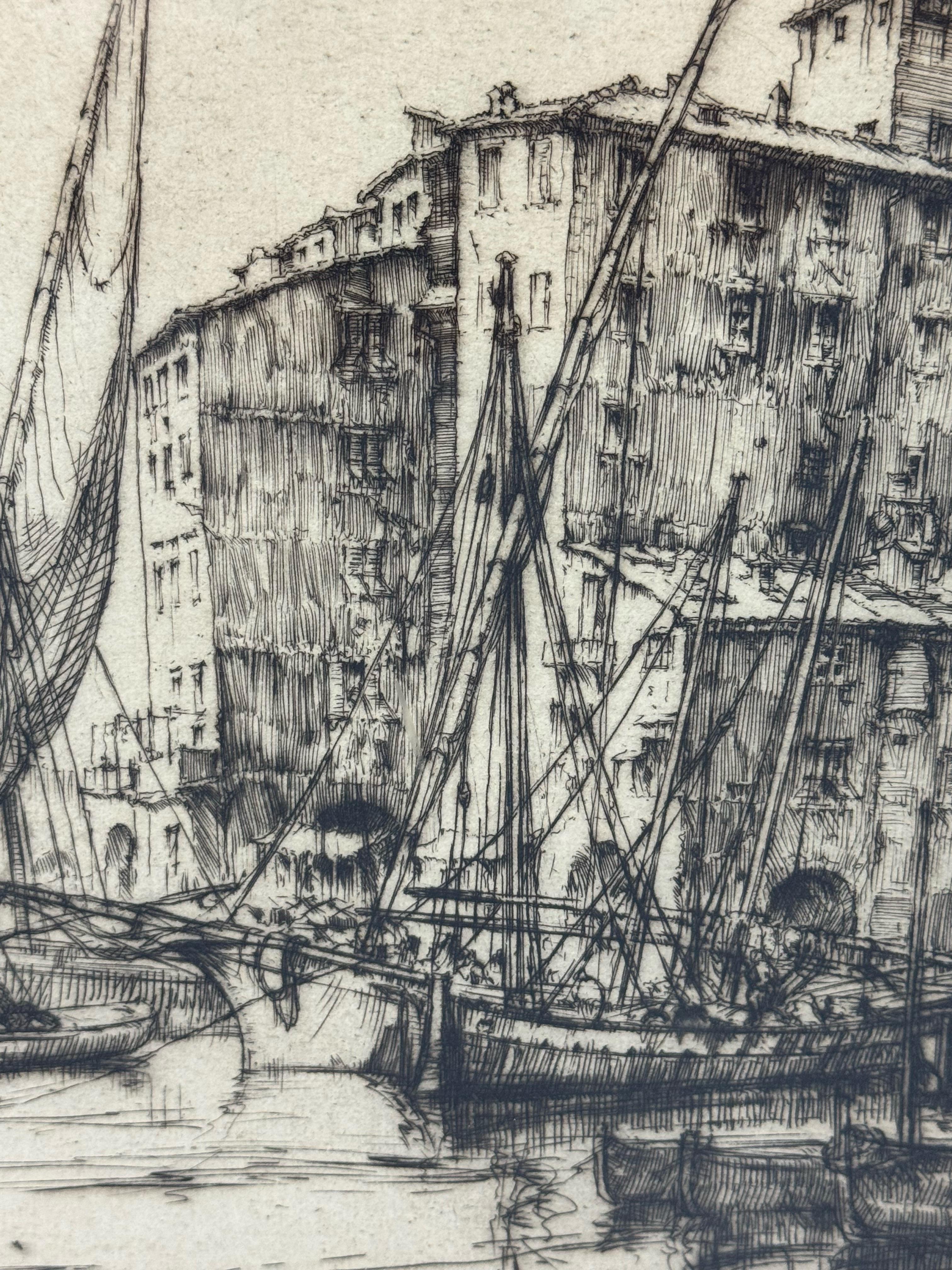 Ernest David Roth Early 20th Century Etching Titled 