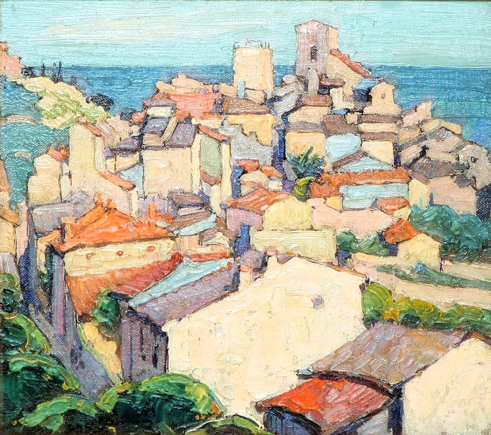 Antibes - Painting by Ernest David Roth