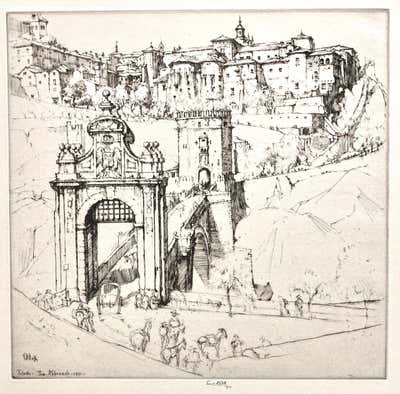 Leon Rene Pescheret - Michigan Avenue, Chicago at 1stDibs