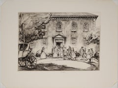 Washington At Pohick Church - 1932 Radierung auf Papier