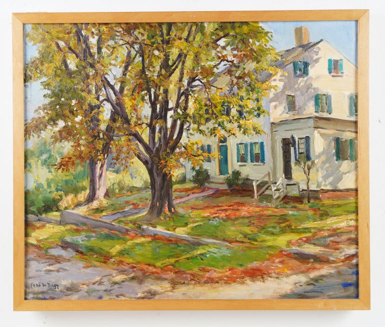 ernest de nagy Antique Large Signed American Impressionist Framed