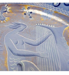 Ernest D'Hossche "Boch frères Keramis" Atelier d'Art Ceramic dish