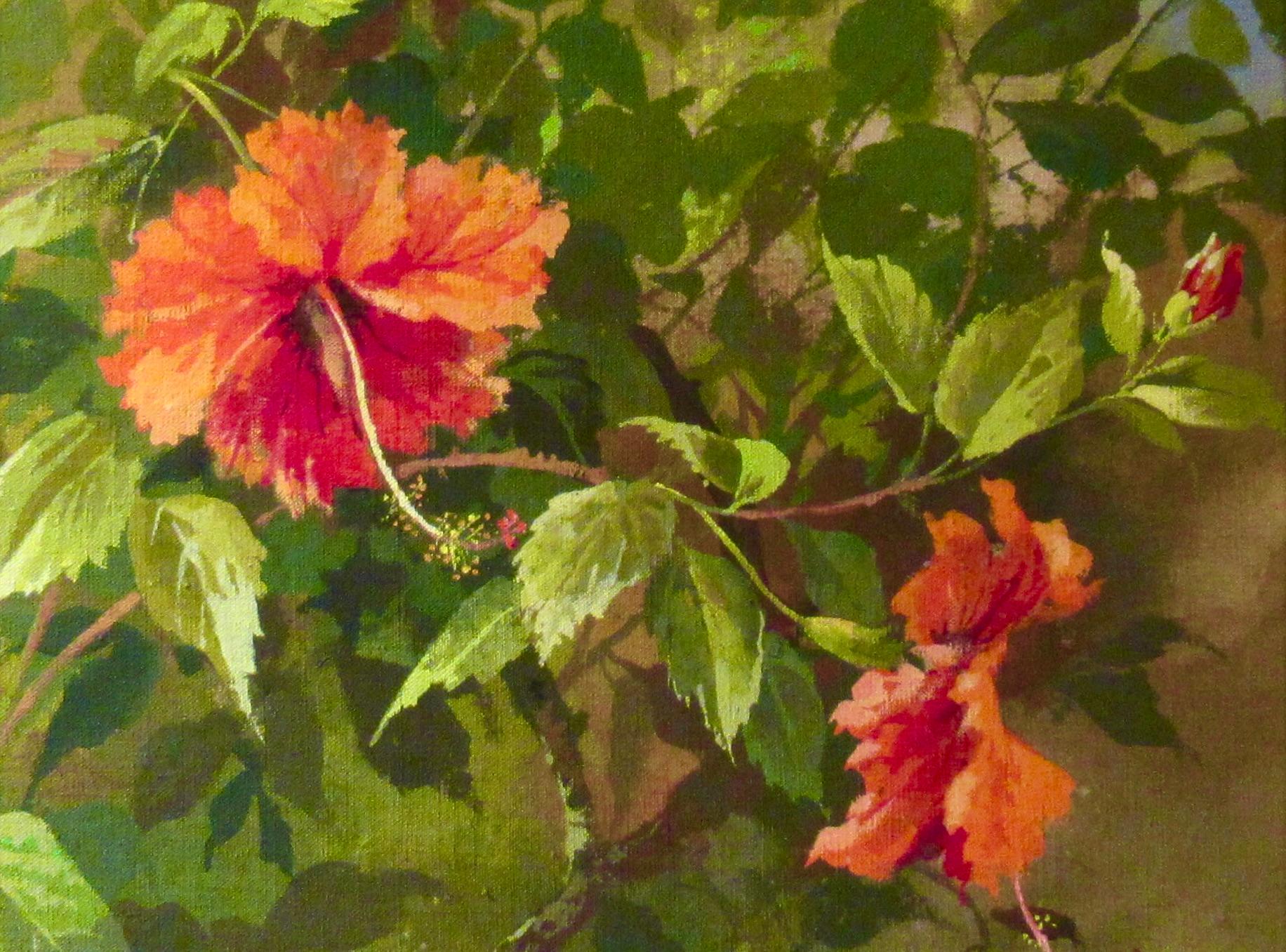 Wild Flowers - Realist Painting by Ernest Eidersdorf