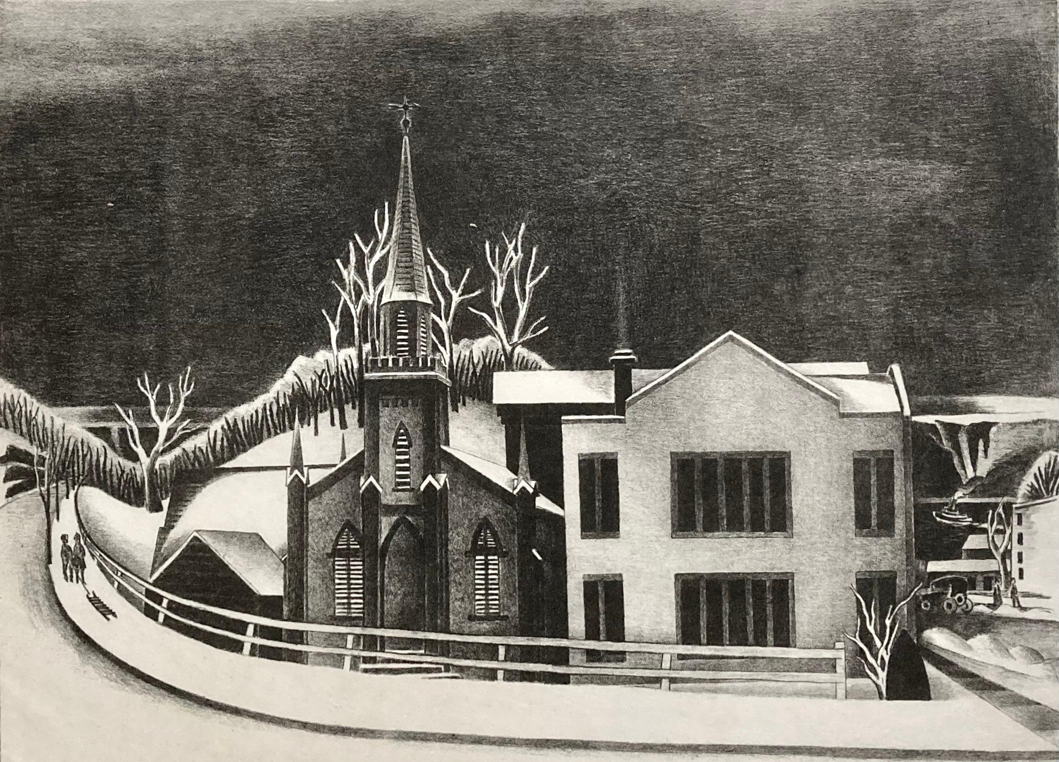 Dyckman Street Church (NYC) - Print by Ernest Fiene
