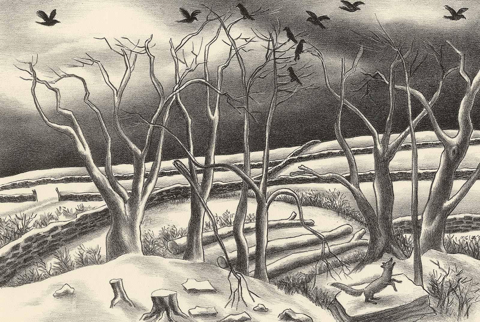 Ernest Fiene Landscape Print - Winter Morning