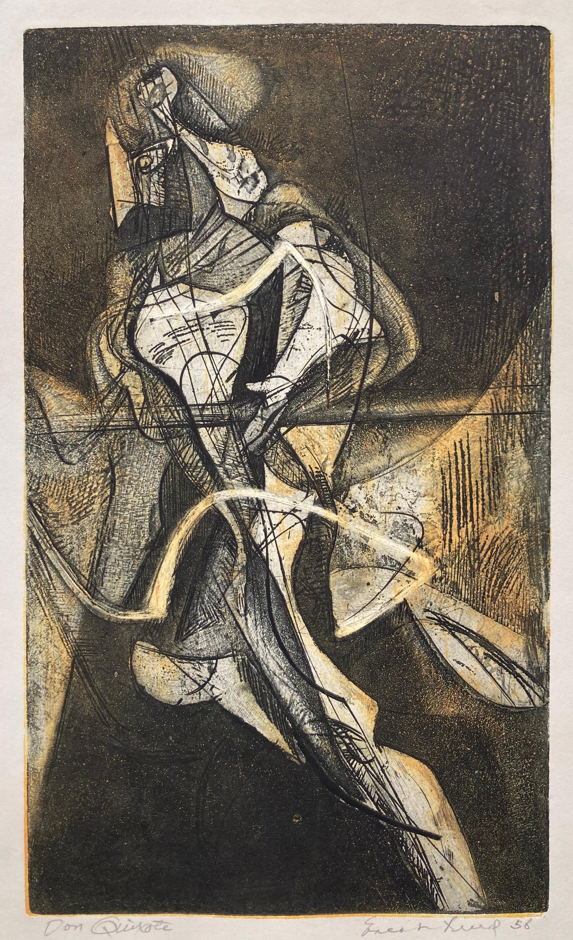 Ernest Freed Figurative Print - Don Quixote