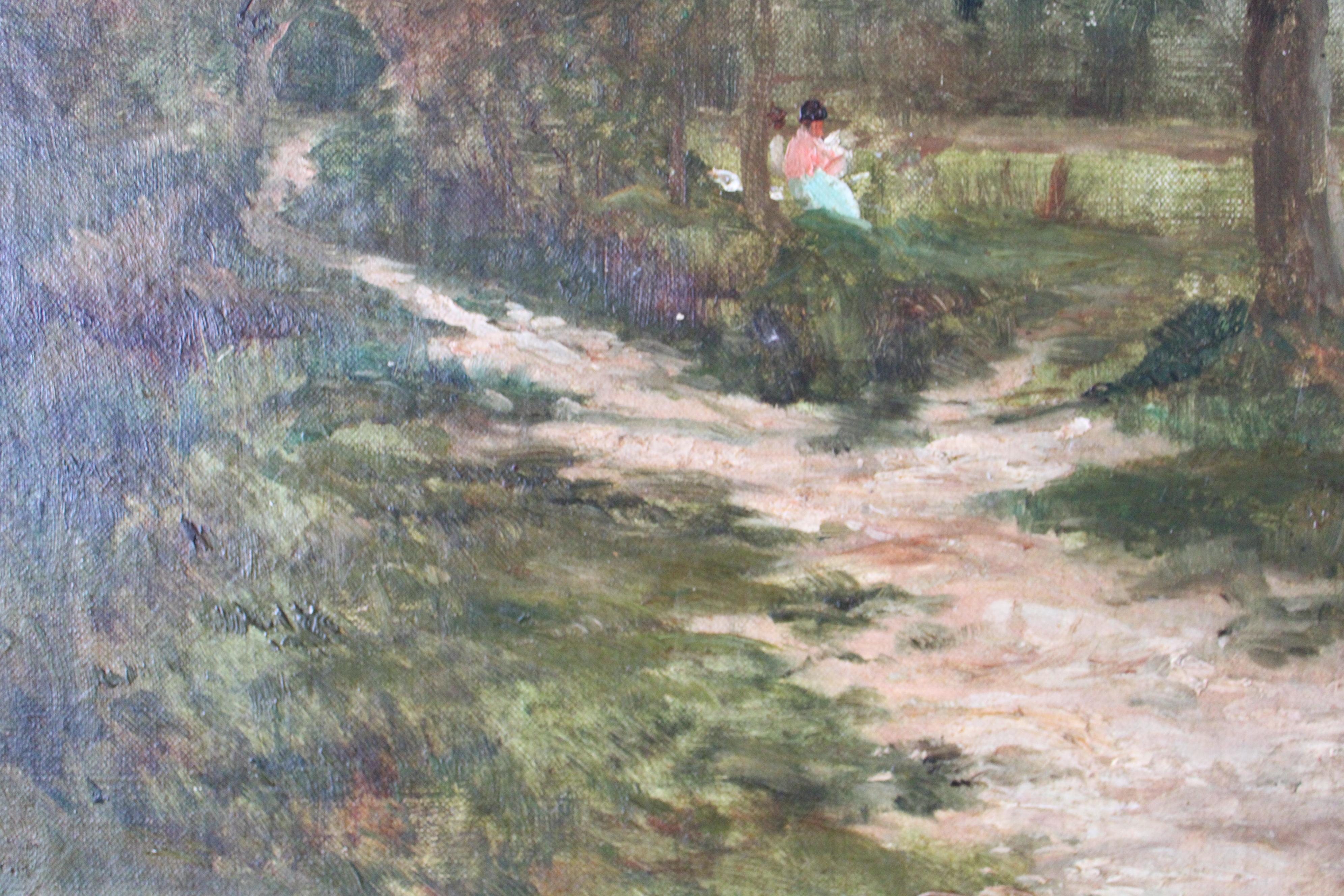 Antique French Impressionist Landscape/riverscape by Ernest Gaston Marche For Sale 4