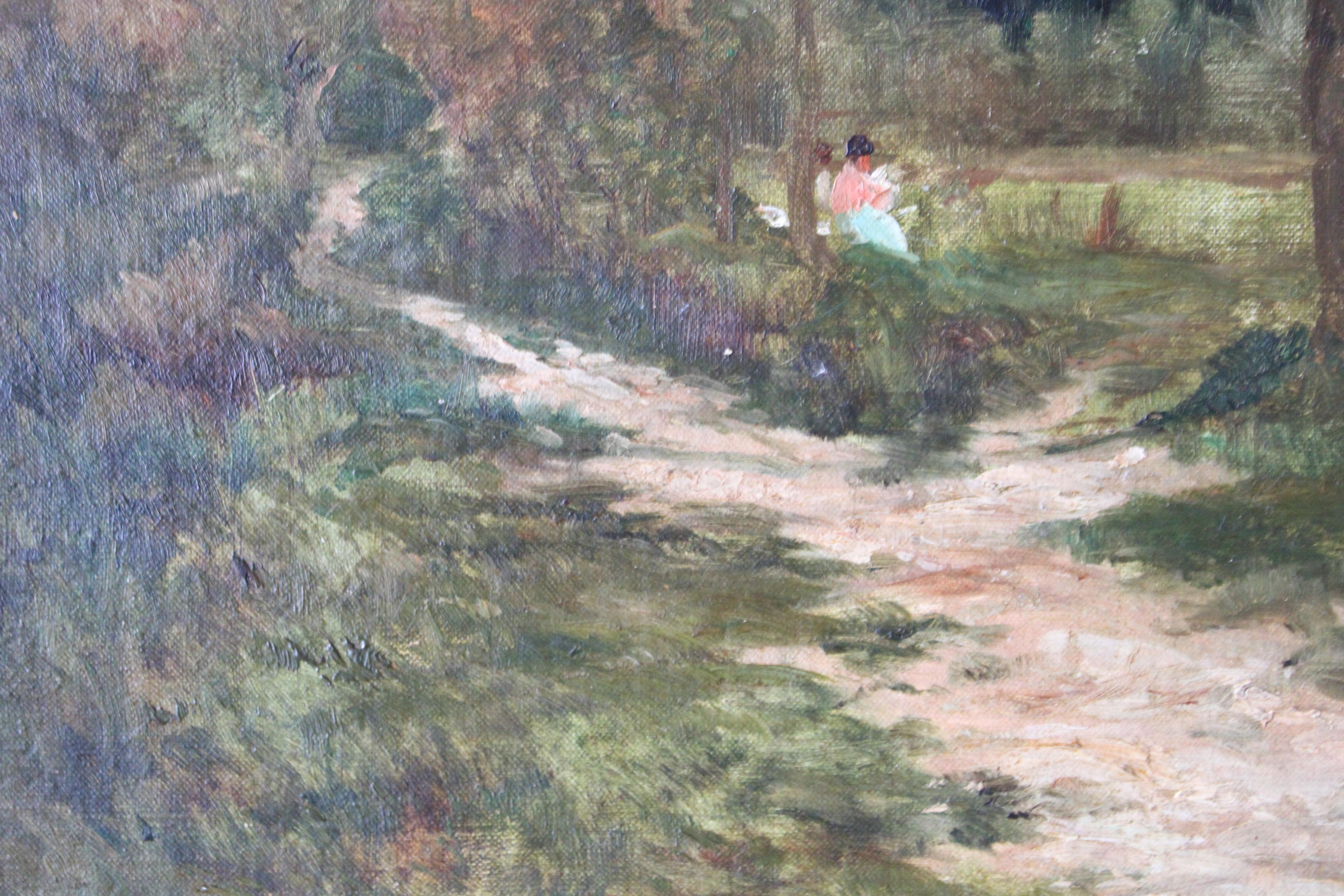 Antique French Impressionist Landscape/riverscape by Ernest Gaston Marche For Sale 5