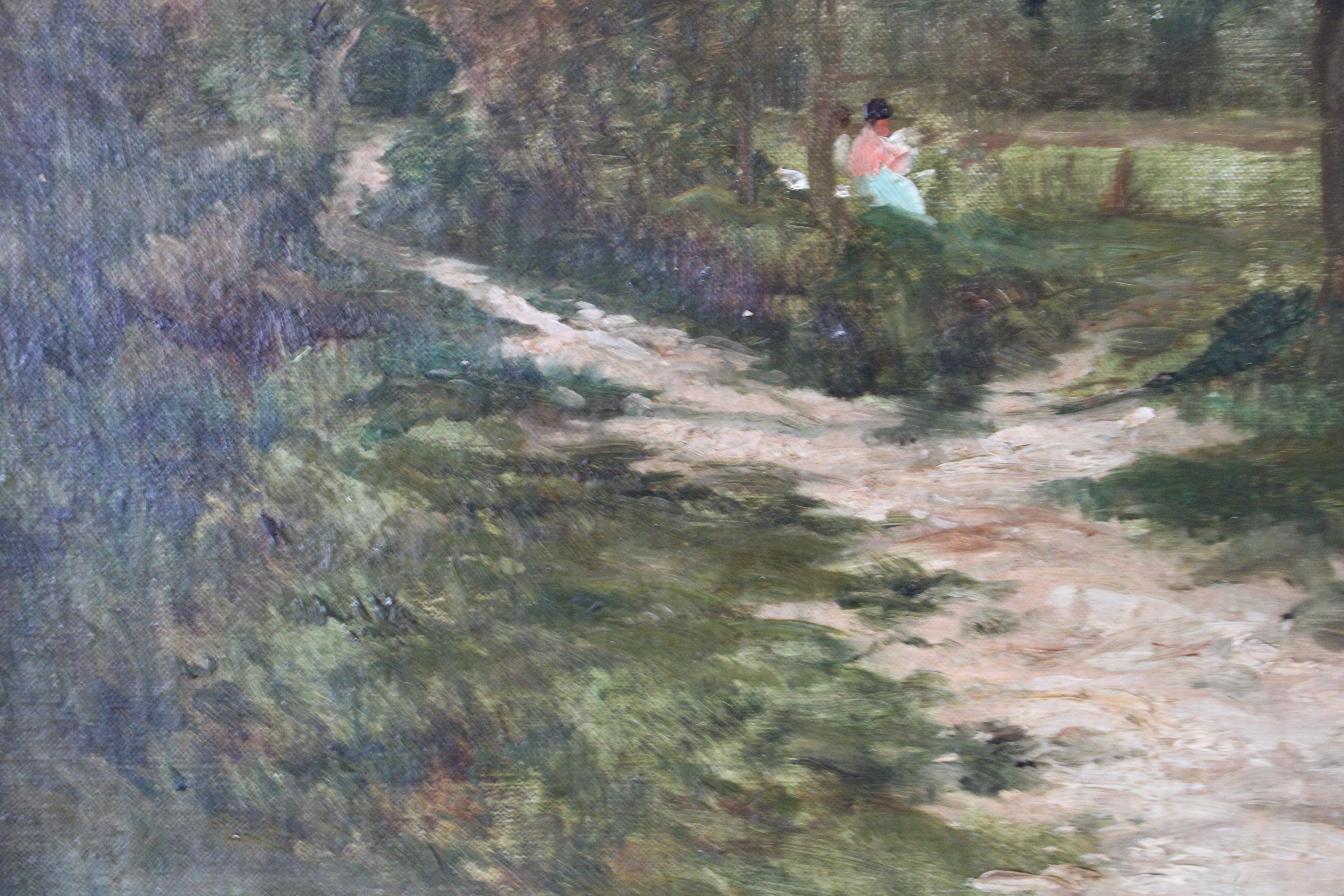 Antique French Impressionist Landscape/riverscape by Ernest Gaston Marche For Sale 6