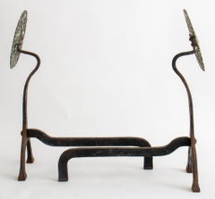 Ernest Gimson Attr. Andirons, ca. 1900