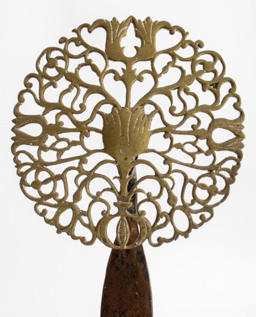 Mid-Century Modern Ernest Gimson Attr. Andirons, ca. 1900