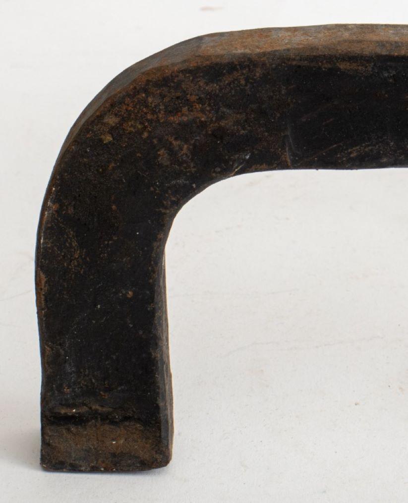 Metal Ernest Gimson Attr. Andirons, ca. 1900