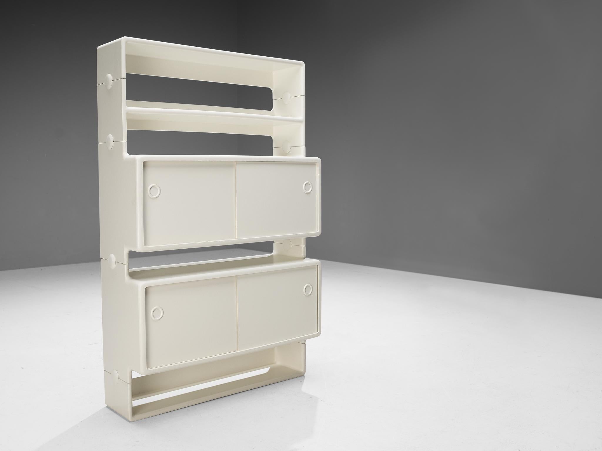 Ernest H. Igl for Wilhelm Werndl Cabinet in White Fiberglass  For Sale 3