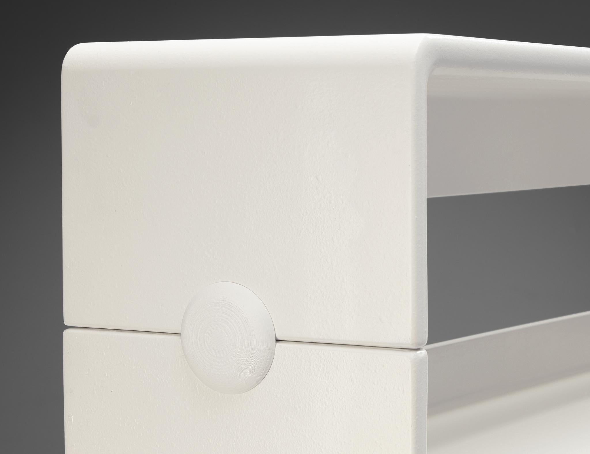 Late 20th Century Ernest H. Igl for Wilhelm Werndl Cabinet in White Fiberglass  For Sale