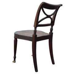 Ernest Hagen Sheraton Stuhl im Duncan Phyfe Stil:: um 1895