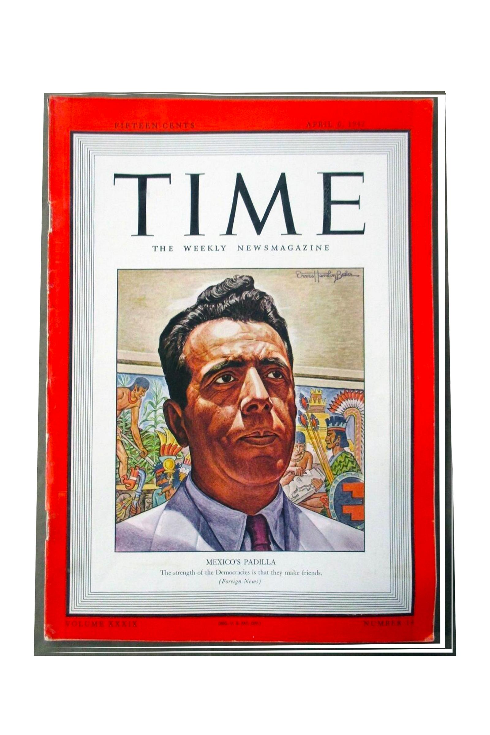 Time magazine cover, April 6, 1946 - Painting by Ernest Hamlin Baker