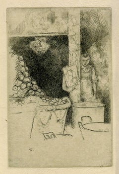 Group of four etchings from the French Set, c. 1910