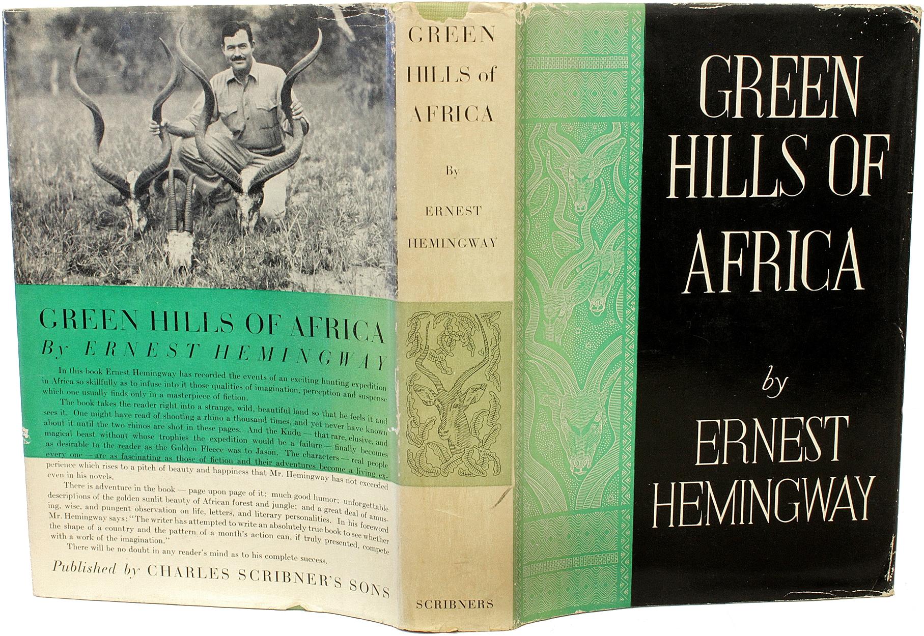 British Ernest HEMINGWAY. Green Hills Of Africa. 1935 - FIRST EDITION - PRESENTION COPY For Sale