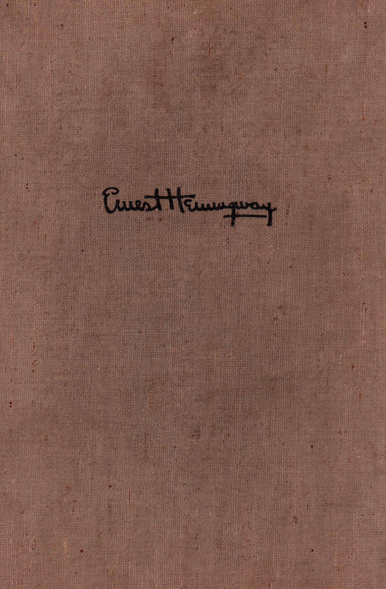 Paper Ernest Hemingway's For Whom The Bell Tolls, First Edition 1940