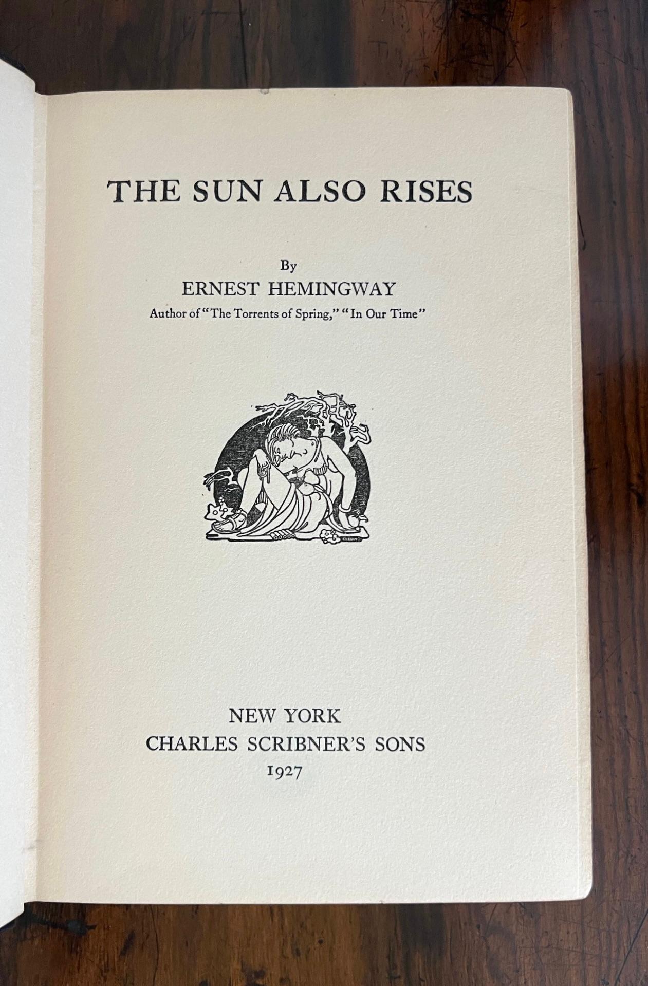 Ernest Hemingway's Three Earliest Novels: First Editions Published by Scribner's For Sale 4