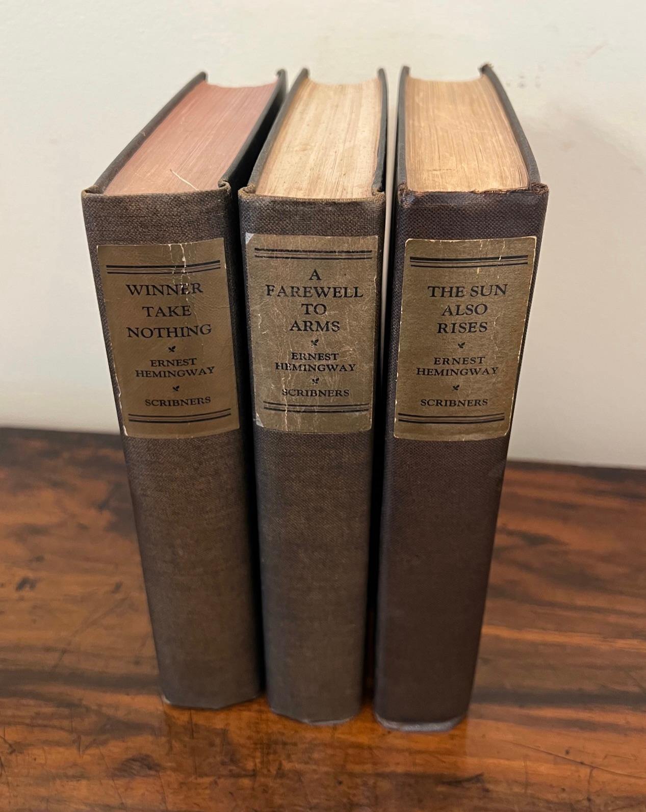 Ernest Hemingway's Three Earliest Novels: First Editions Published by Scribner's For Sale 5