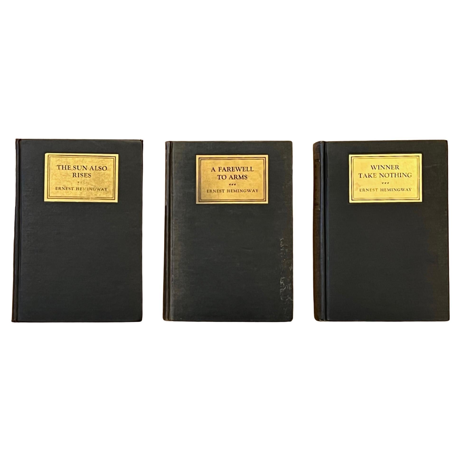 Ernest Hemingway's Three Earliest Novels: First Editions Published by Scribner's For Sale