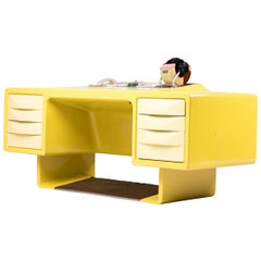 Ernest Igl Design Fiberglass Directors Desk by Wilhelm Werndl
