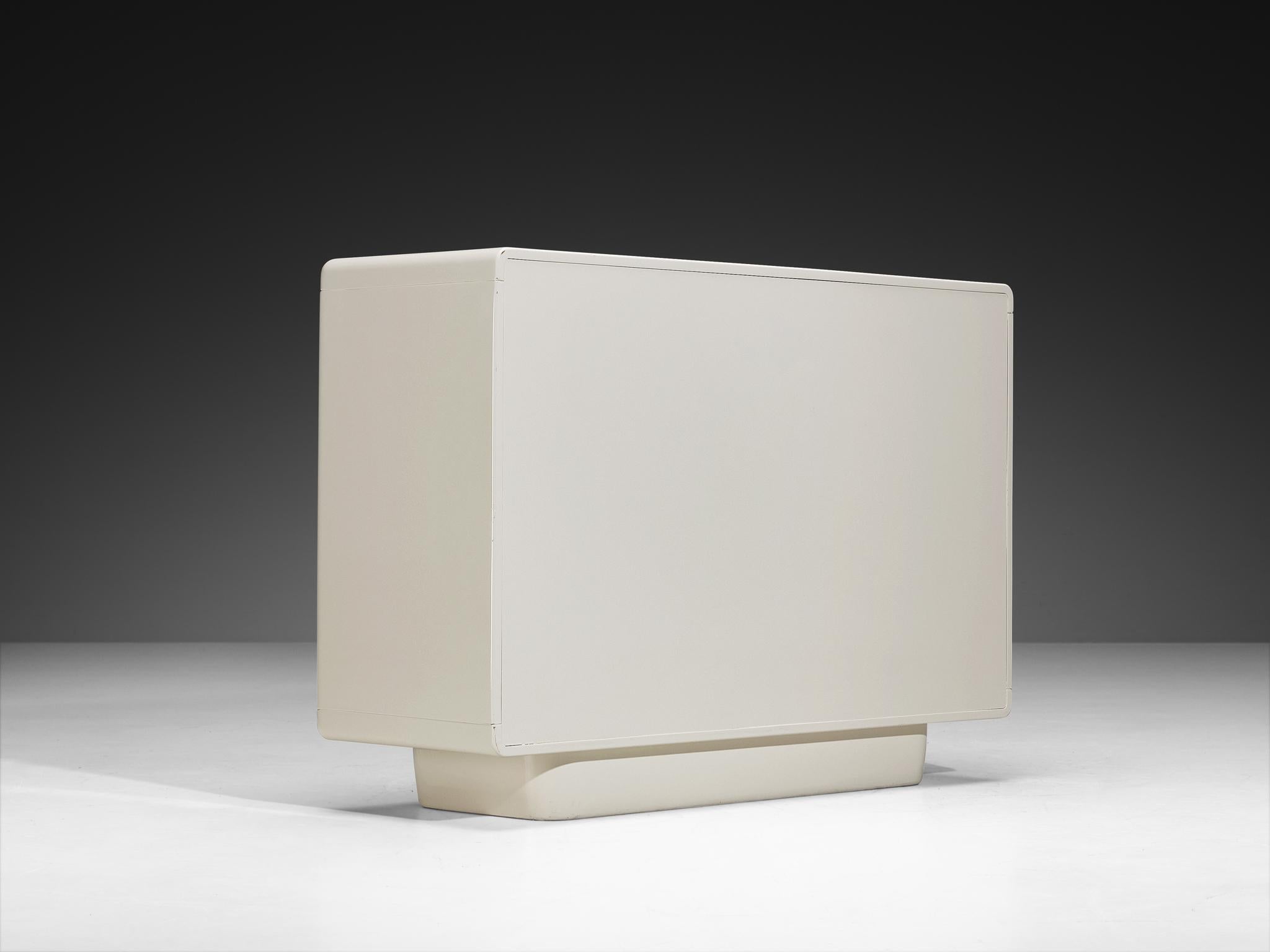 Ernest Igl for Wilhelm Werndl Cabinet in Off-White Polyurethane For Sale 2