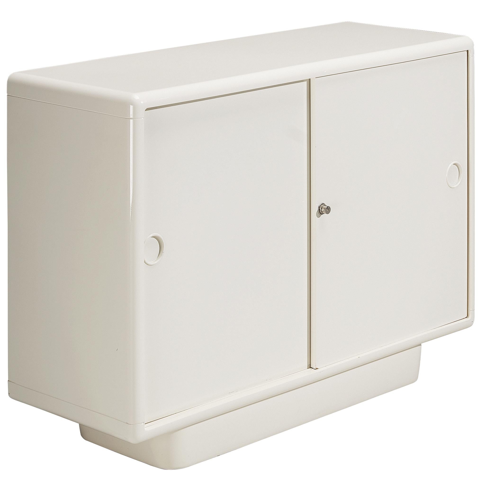 Ernest Igl for Wilhelm Werndl Cabinet in Off-White Polyurethane