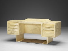 Ernest Igl for Wilhelm Werndl Directors Desk in Marble Look