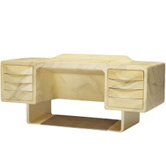Ernest Igl for Wilhelm Werndl Directors Desk in Marble Look