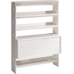 Ernest Igl for Wilhelm Werndl Shelving Cabinet in Off-White Polyurethane