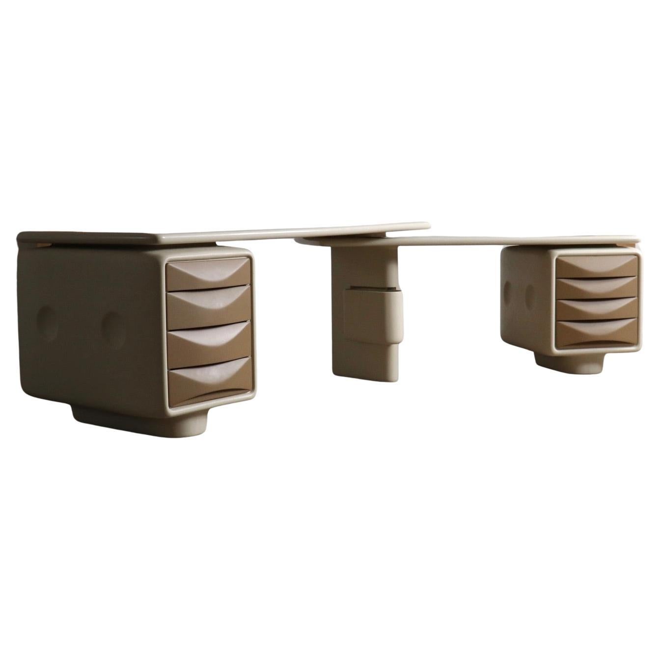 Ernest Igl Jet Corner Desk for Wilhelm Werndl, 1970s For Sale