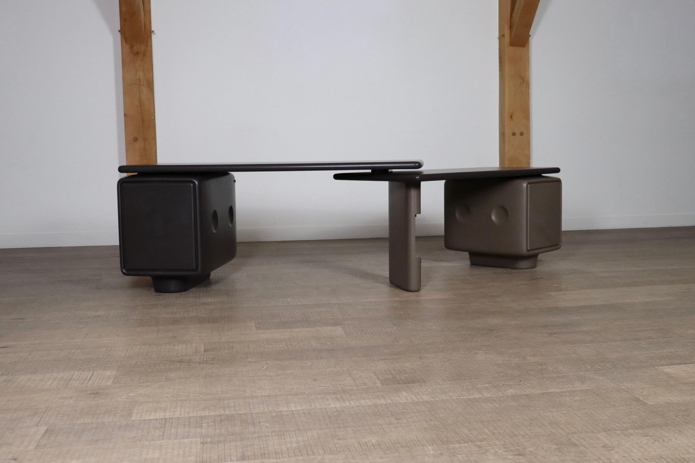 Ernest Igl Jet Corner Writing Desk For Wilhelm Werndl, 1970s 7