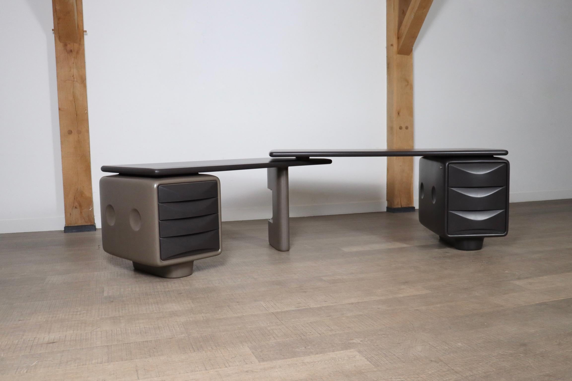 Ernest Igl Jet Corner Writing Desk For Wilhelm Werndl, 1970s 2