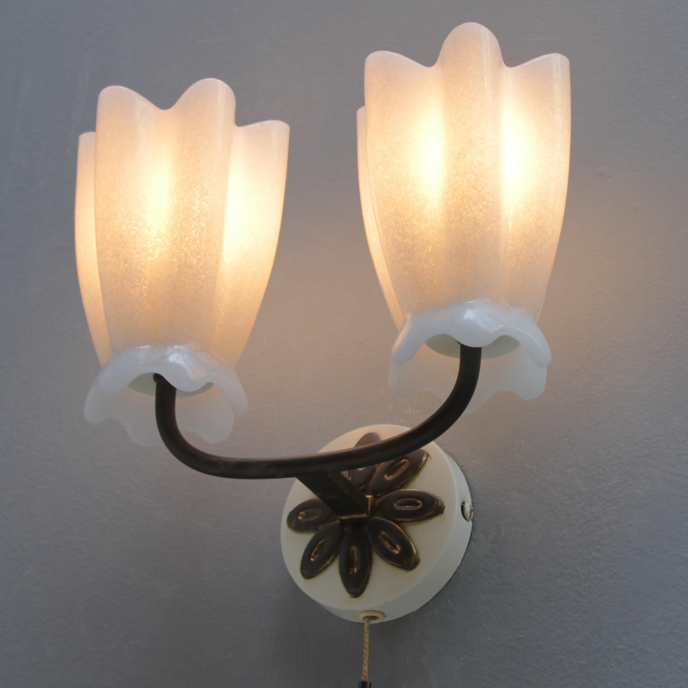 Mid-20th Century Ernest Igl Wall Lamp for Hillebrand, Germany