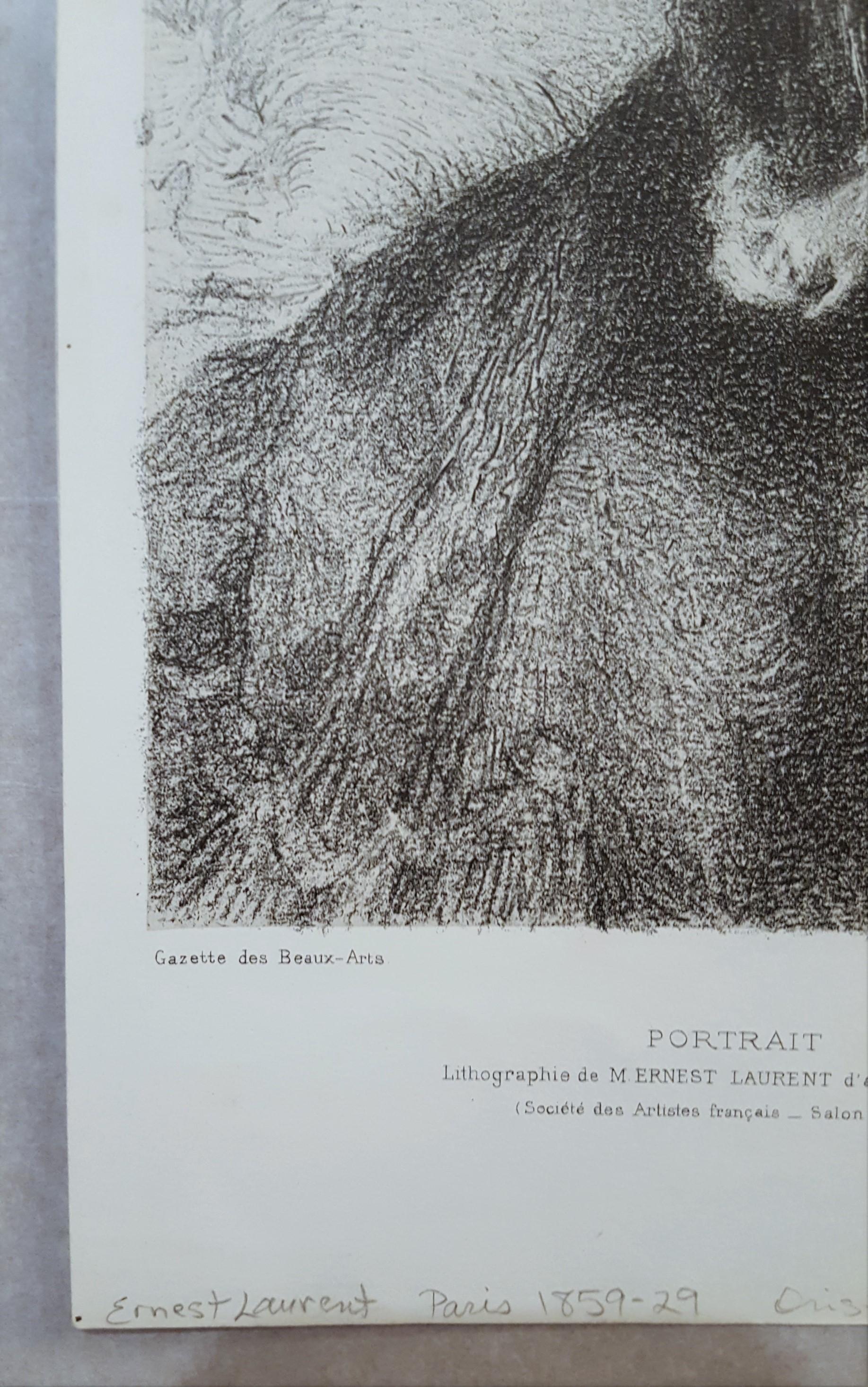 Portrait (Impressionismus), Print, von Ernest Joseph Laurent